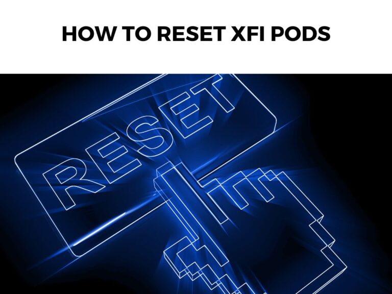 How To Reset xFi Pods