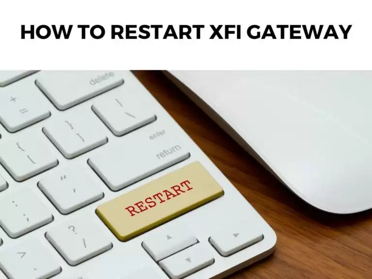 How To Restart xFi Gateway