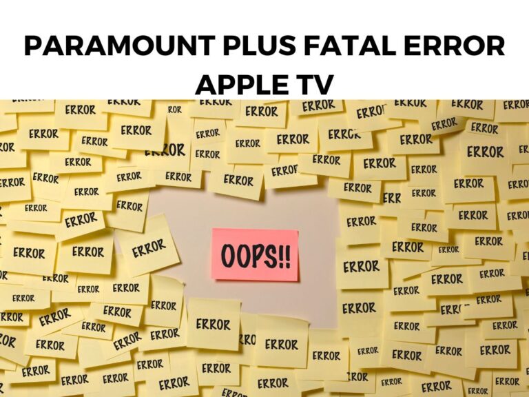 Paramount Plus Fatal Error Apple TV